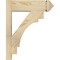 Ekena Millwork Merced Rough Sawn Arts and Crafts Outlooker, Douglas Fir, 6"W x 18"D x 22"H OUT06X18X22MRC03RDF - alternate 4